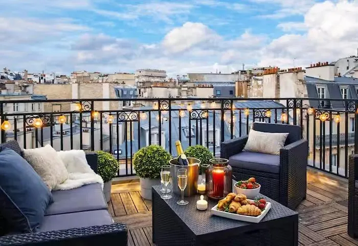 Luxurious 130 M Terrace Champs-elysees 아파트 *